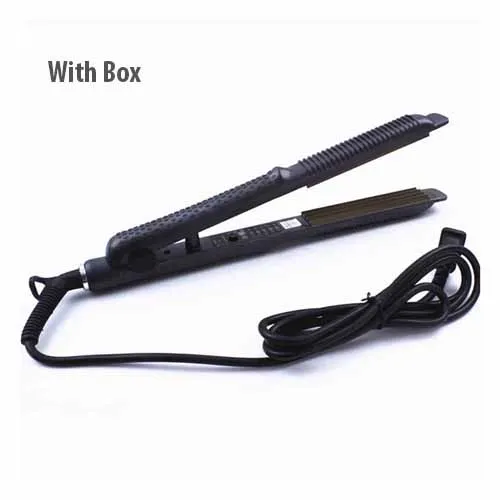With Box Curling Irons Hair Curling Wave Corrugation Waver Tongs For Hair Crimper Styler Modeler Magic Curlers Styling Tools - Цвет: With Box