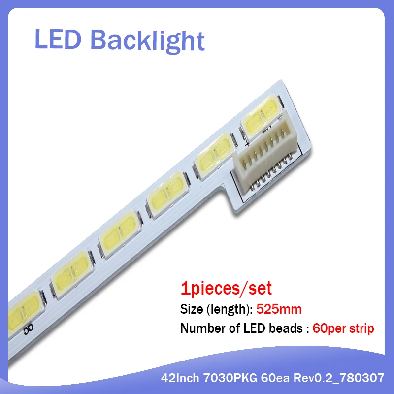 LED backlight strip 60 lamp for LG Innotek 42Inch 7030PKG 60ea Rev0.2 type 525mm new|Industrial Computer & Accessories| - AliExpress