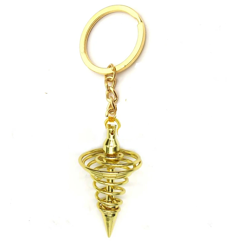 Баланс рейки целебный металлический маятник Pendulo радиестезия маятники для приданого подвеска амулет кулон ожерелье для мужчин и женщин ювелирные изделия - Окраска металла: Key chain-17