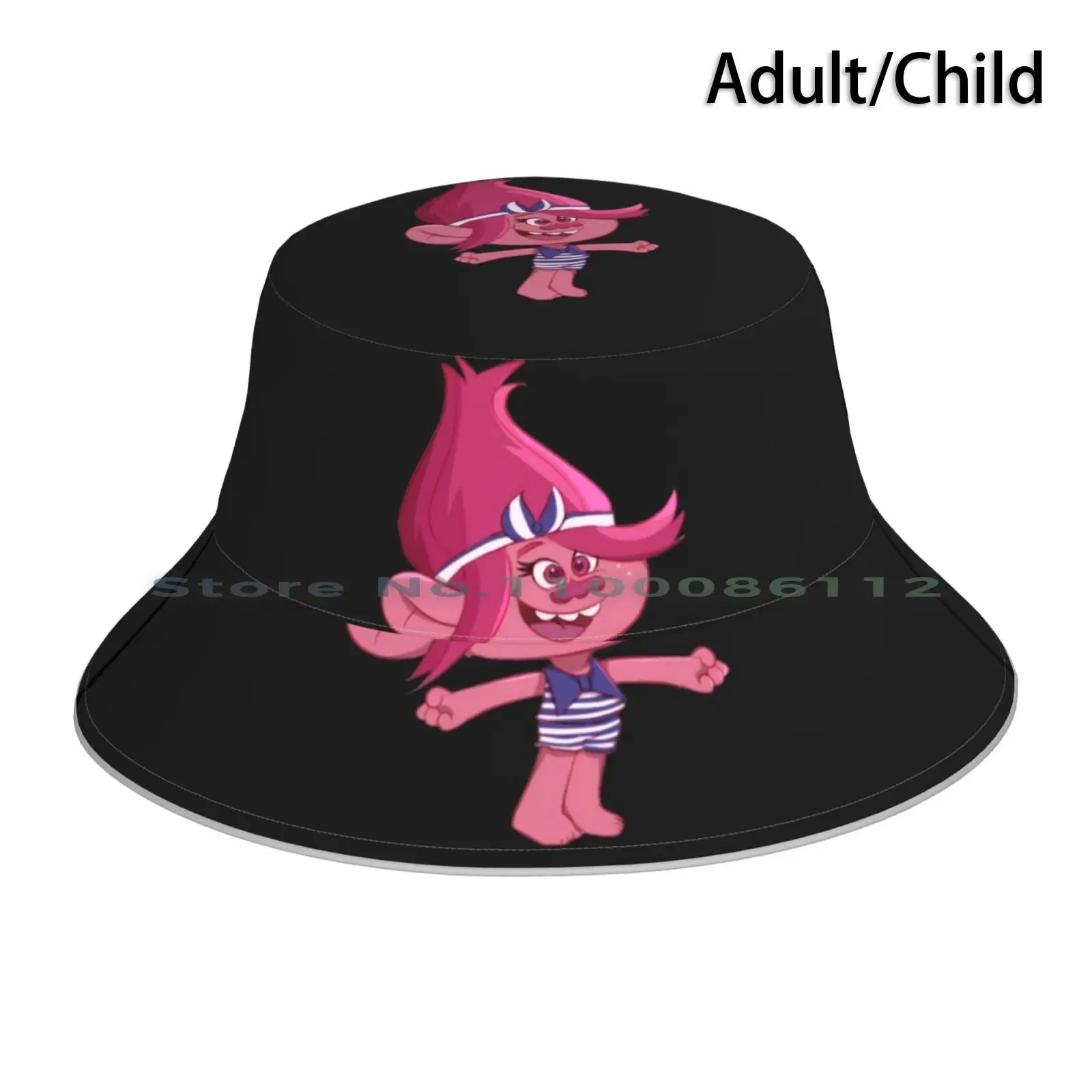 Poppy Bucket Hat Sun Cap Trolls World Tour Top Trolls World Tour Trolls Manica Lunga World Tour Girl Trolls World Tour Femminile