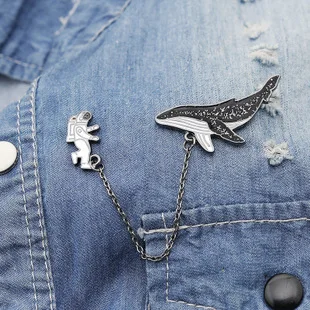 Europe And America New Style Brooch Cartoon Cute Creative Win System Mouse Button Prohibited Search Cursor Brooch