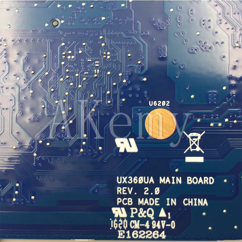 Akemy лучшая конфигурация материнская плата для ноутбука ASUS Q324UAK Q324UA Q324U материнская плата 60NB0C00-MB8000 16 Гб ОЗУ I7-7500 процессор