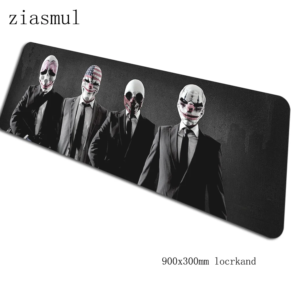 Payday коврик для мыши 900x300x3 мм коврики для мыши 3d игровой коврик для мыши геймер натуральный резиновый персонализированные коврики для мыши Клавиатура ПК коврик - Цвет: Size 900x300x3mm