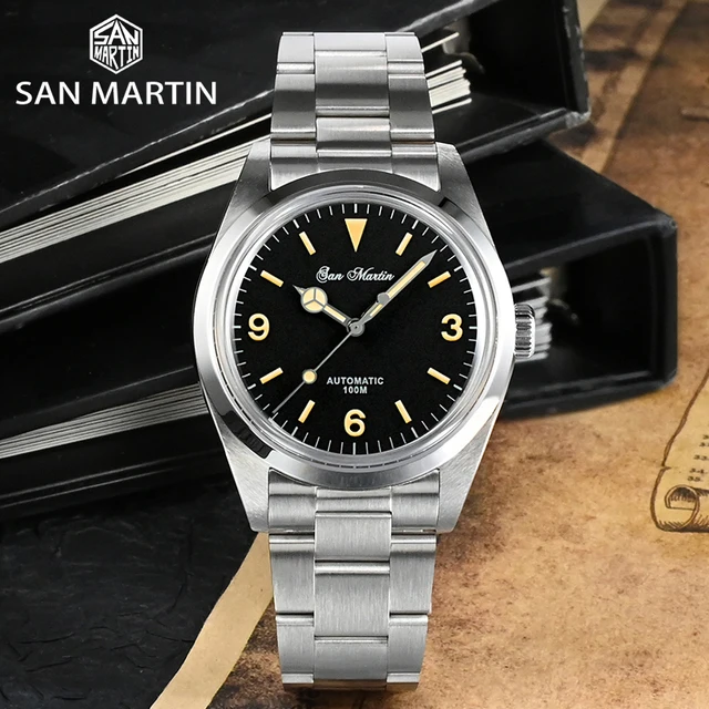 San Martin 39mm Explore Climbing Series Men Watch Sport Retro Luxury Sapphire NH35 Automatic Mechanical Watches 10Bar Luminous 2