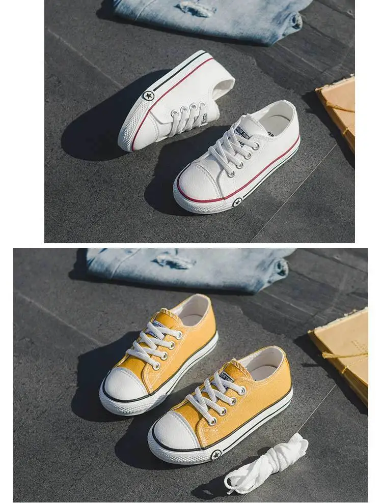 Children tennis kids shoes 2019 solid breathable canvas girls  boys shoes kids sneakers high quality athletic shoes tmallfs (4)
