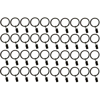 

HOT-40 PCS Stainless Steel Curtain Clips with Hooks for Hanging Clamp Hangers Gutter Hooks for Party String Light Outdoor Wire H