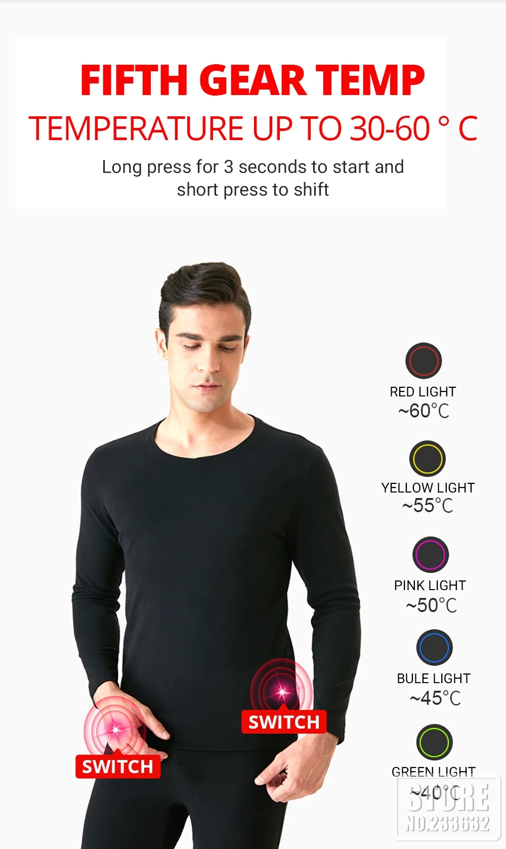 Winter Heated Underwear Suit Smart Phone APP Control Temperature USB Battery Powered  Fleece Thermal Motorcycle Jacket NEW