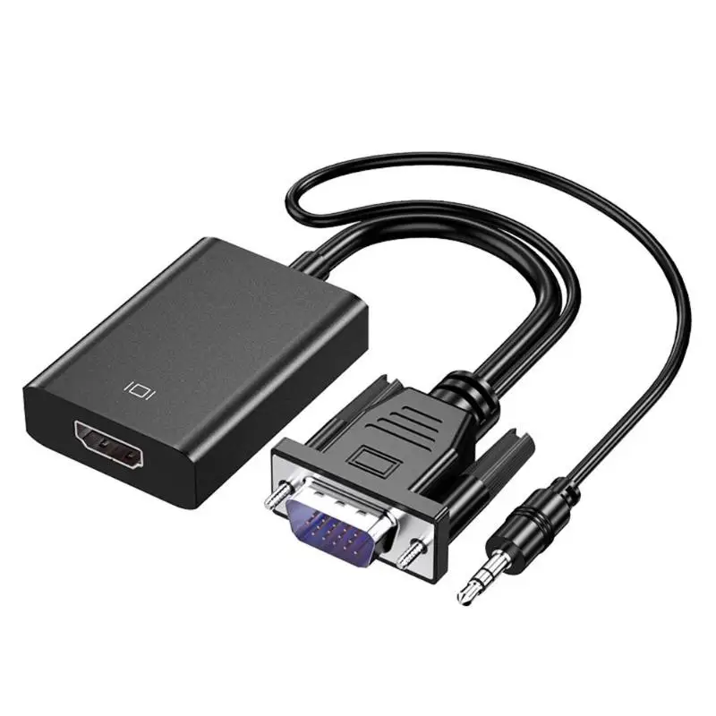  HW-2216 VGA al Convertitore di HDMI Adattatore HD Digitale Analogico Audio 3.5mm Cavo Per dispositi