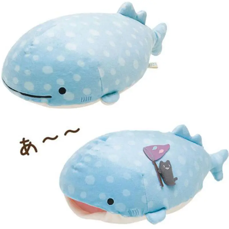 Kawaii San-x мультфильм голубой кит плюшевые игрушки кукла милое море в виде животного мягкая набивная Подушка животные Дети ворс Подушка девушки подарки