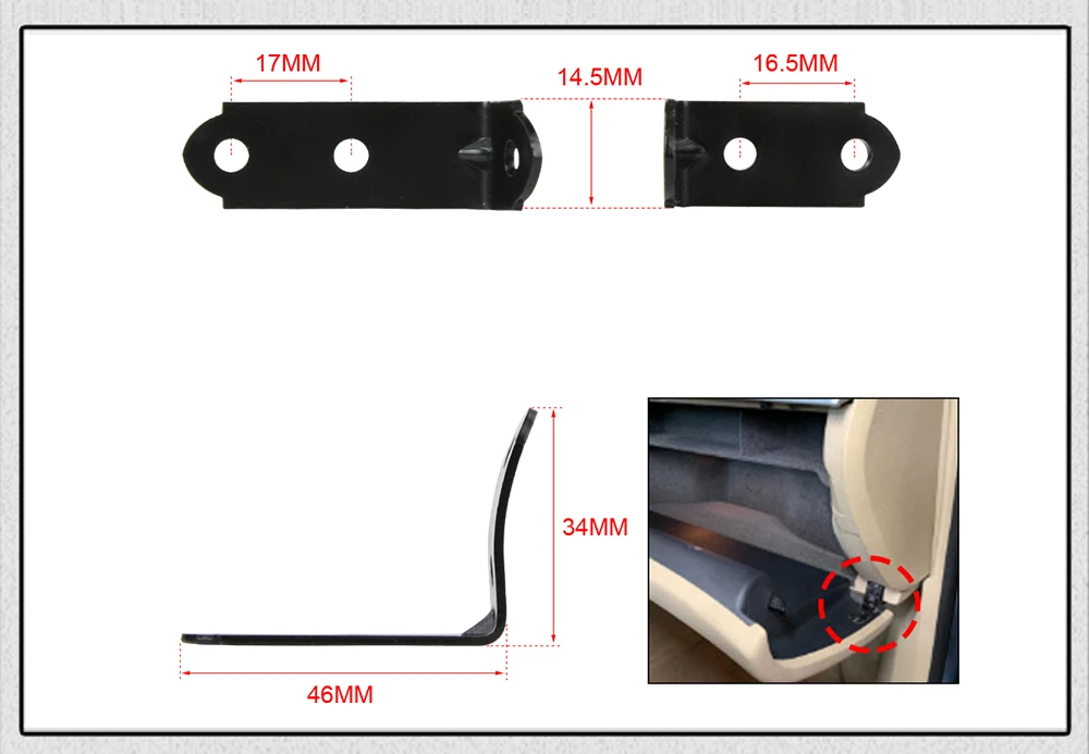 Hypertune-2 шт. подсветки перчаточного ящика крышкой, набор для ремонта изделий шарнирные кронштейны с винтами для ввиде горшка 01-на Audi A4 S4 RS4 B6 B7 8E DIY CPK01BK