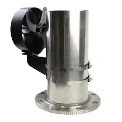 4 лопасти Тепловая плита вентилятор кастаньеты горелки бесшумный вентилятор черный Домашний Вентилятор для камина эффективное