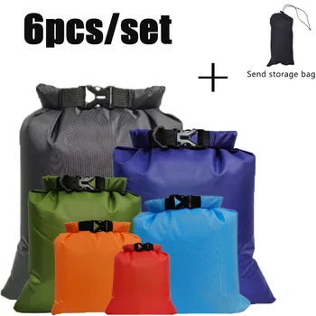 

6PCS Waterproof Dry Bag Sack Swimming Rafting Kayaking Floating Sailing Canoing Boating Water bag 1.5/2.5/3/3.5/5/8L
