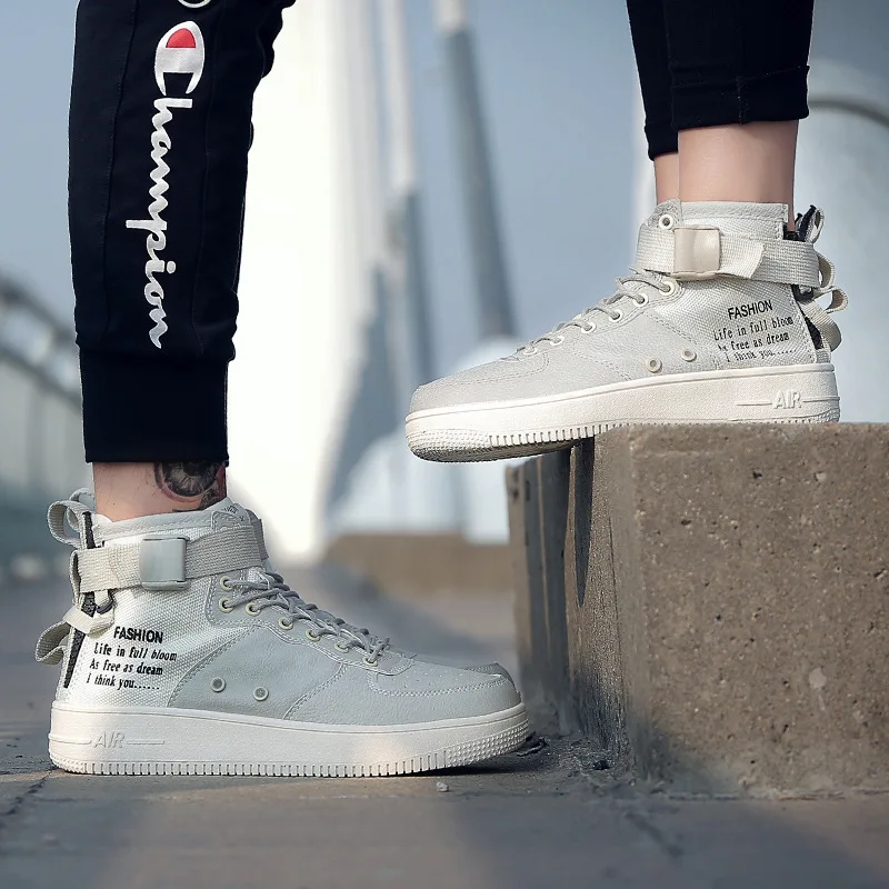 

Autumn New Style Couples Air Force One MEN'S SHOES High Shoes Versatile Sports Casual AJ1 Shoes Large Size Shoes