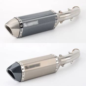 

Motorcycle Exhaust System Silencer Pipe Mid Link Pipe Slip On Full Pipe For KTM 125 250 390 DUKE 125 250 390 RC390 2017 2018