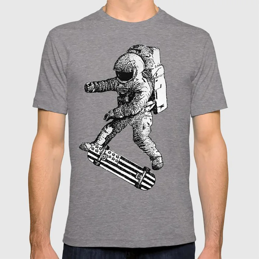 Kickflip in space футболка космический астронавт sk8 Скейтбординг