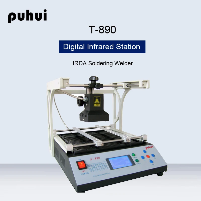 Puhui T-890 BGA Rework Station Digital Infrared IRDA Soldering Welder BGA/IRDA/IFR/SMD/SMT Repair Solder | Инструменты