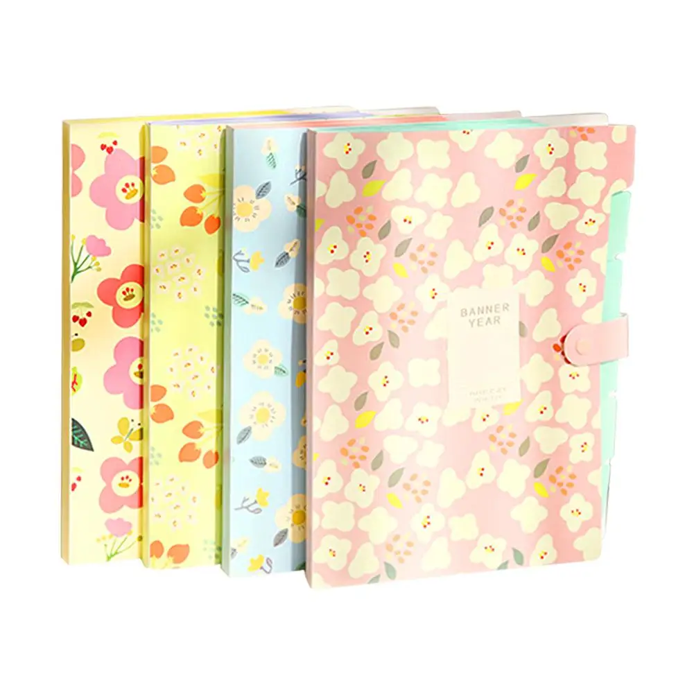 

Expanding File Folder File Organizer with 5 Pockets Snap Closure Exam Paper Document Holder for School Office