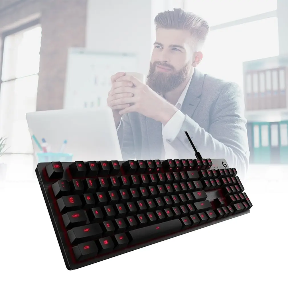 G413 Проводная игровая конкурентоспособная клавиатура Механическая алюминиевая