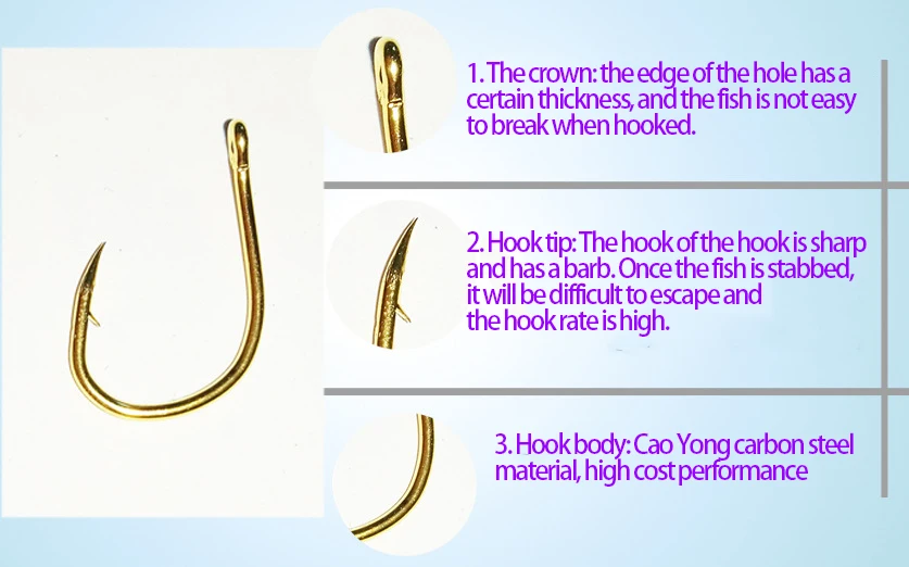 50~100PCS Carbon Steel hooks boxed with holes barbed hook fishing gear fishing supplies Reservoir Pond Lake River