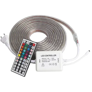

LED Strip Light 220v with 44 Keys Remote Controller Flexible RGB Ribbon Led Waterproof Diode Tape Lamp 5050 SMD Ledstrip 220 v