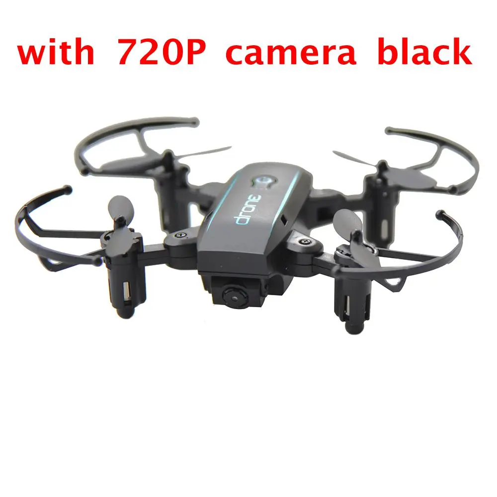 720P Camera Black Linxtech IN1601 Wifi FPV мини-Дрон с камерой вертолет удержание высоты Радиоуправляемый Дрон Квадрокоптер складной Дрон игрушки подарок для детей - Цвет: 720P Camera Black