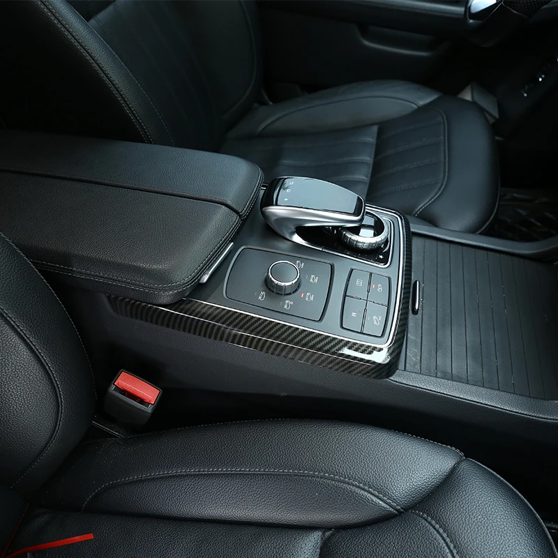Для Mercedes Benz GLE GLS ML GL Class W166 2013 2019 углеродное волокно ABS центральный контроль