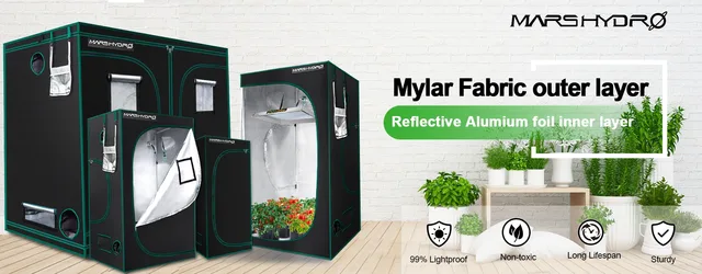 Mars hydro 6インチクリップファン グローテントのポールに直付け可能