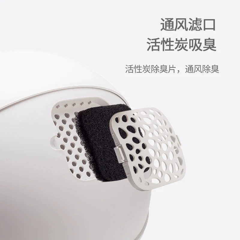 Closed Training Self Cleaning Cat Litter Box White Toilet Tray Shorthair Cat Litter Shovel Pet Accessories New Large MM60MSP Closed Training Self Cleaning Cat Litter Box White Toilet Tray Shorthair Cat Litter Shovel Pet Accessories New Large MM60MSP