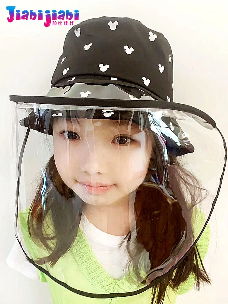 Summer Kids Hat Mask For Man woman Anti Virus Face Shield Spitting Protective Facial Boy Girl bucket Sun Visor 2-50 Old | Аксессуары для