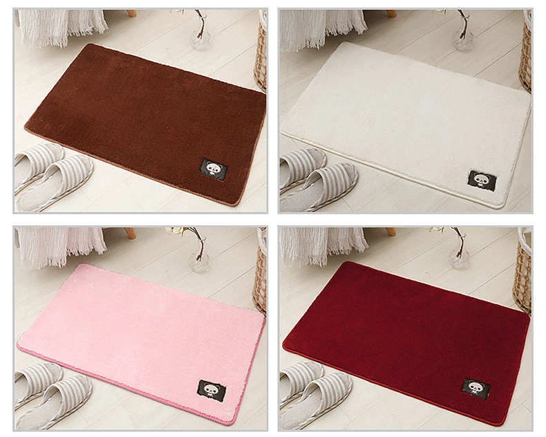 nordic doormat Bathroom Set shaggy non-slip  kitchen rug custom made (2)