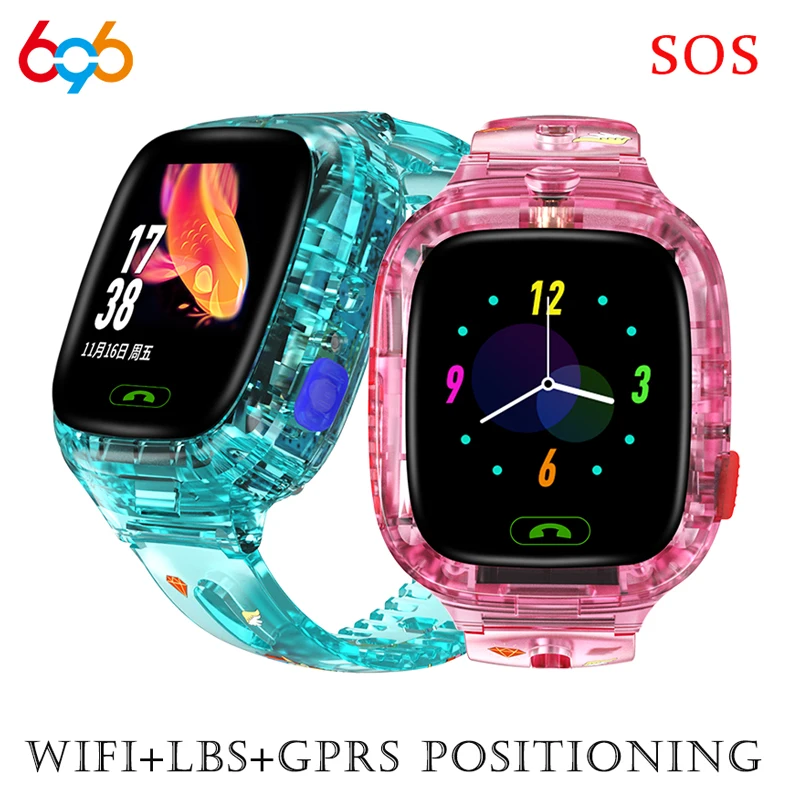 696 Y91 Детские умные часы Wi-Fi + GPRS GPS LBS позиционирования SOS аварийным звонком для IPX67