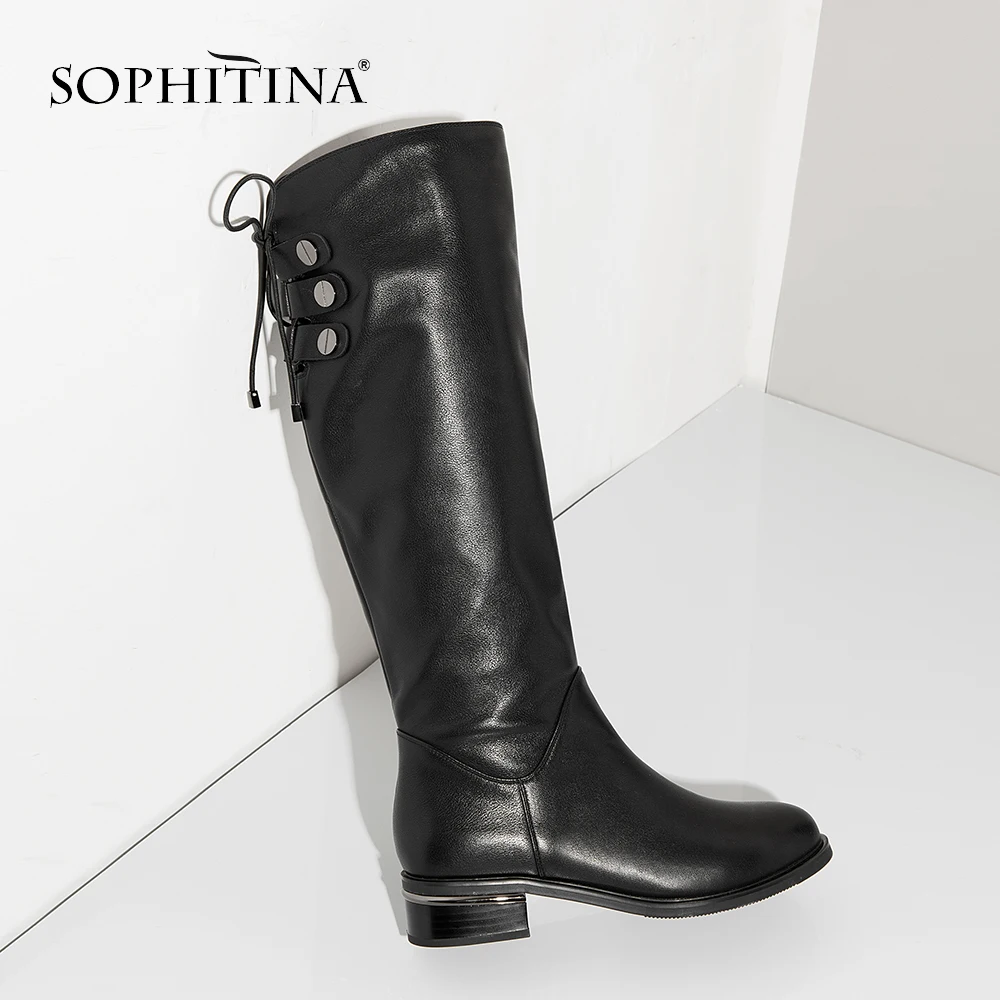 SOPHITINA/ Женские сапоги на осень и зиму. Теплая обувь ручной работы из