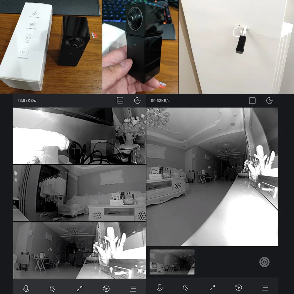 Новая Xiaomi Hualai Xiaofang 1080P умная сетевая ip-камера с двумя объективами 360 панорамная камера двусторонняя поддержка аудио VR для умного дома