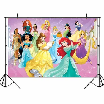 

SeekPro vinyl princess Snow White Cinderella Mermaid Photo Background Printed Professional Indoor Photographic Studio Backdrop