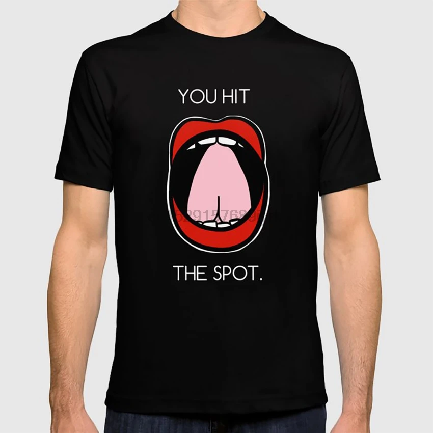 You Hit The Spot футболка рот язык губы губная помада терапия любовь речи nguyen | Мужская