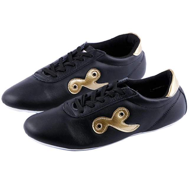 Men Women Sport Chinese Kung Fu Shoes Lightweight Man Sport Traditional Tai Chi Shoes Black Women Match Martial Arts Shoes Black-1