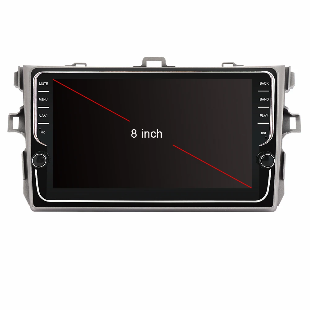 Clearance Eunavi 4G+64G Octa 8 core android 9.0 car dvd for Toyota Corolla E140/150 2007-2011 multimedia car radio gps navi PX6 Radio 4