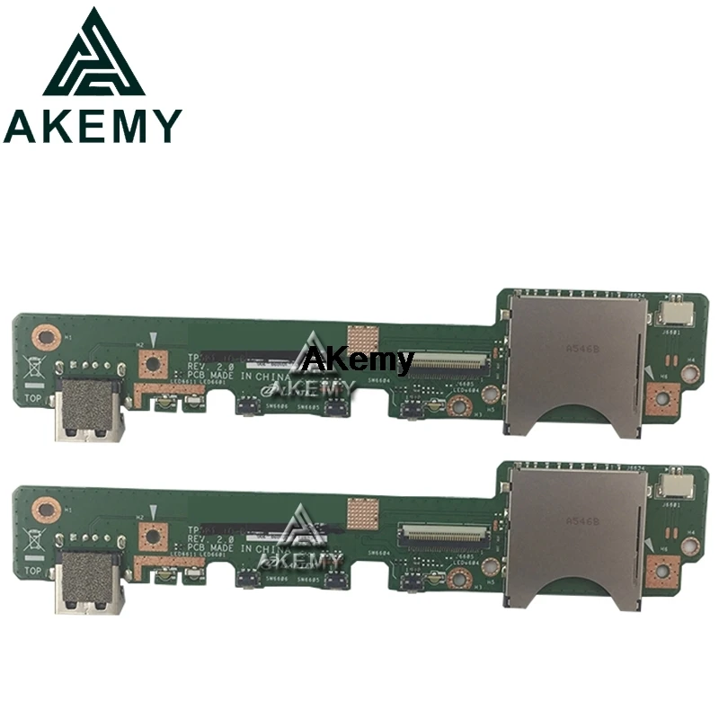 

IO BOARD For ASUS VivoBook TP501UB Flip TP501 TP501UB TP501UA Laptop mainboard motherboard USB Power Button Board 60NB0AJ0