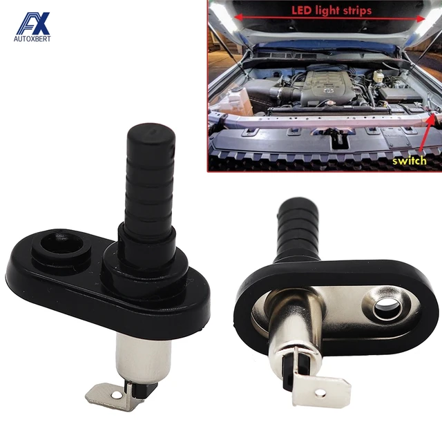 2Pcs Universal Car Truck Boat Adjustable Door Jamb Door Alarm Flange Light Hood Mount Pin Switch 20A 12VDC Replacement Parts