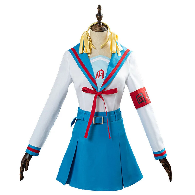 The Melancholy of Haruhi Suzumiya-Inspired Haruhi Suzumiya School Uniform Costume for Women (Unofficial)