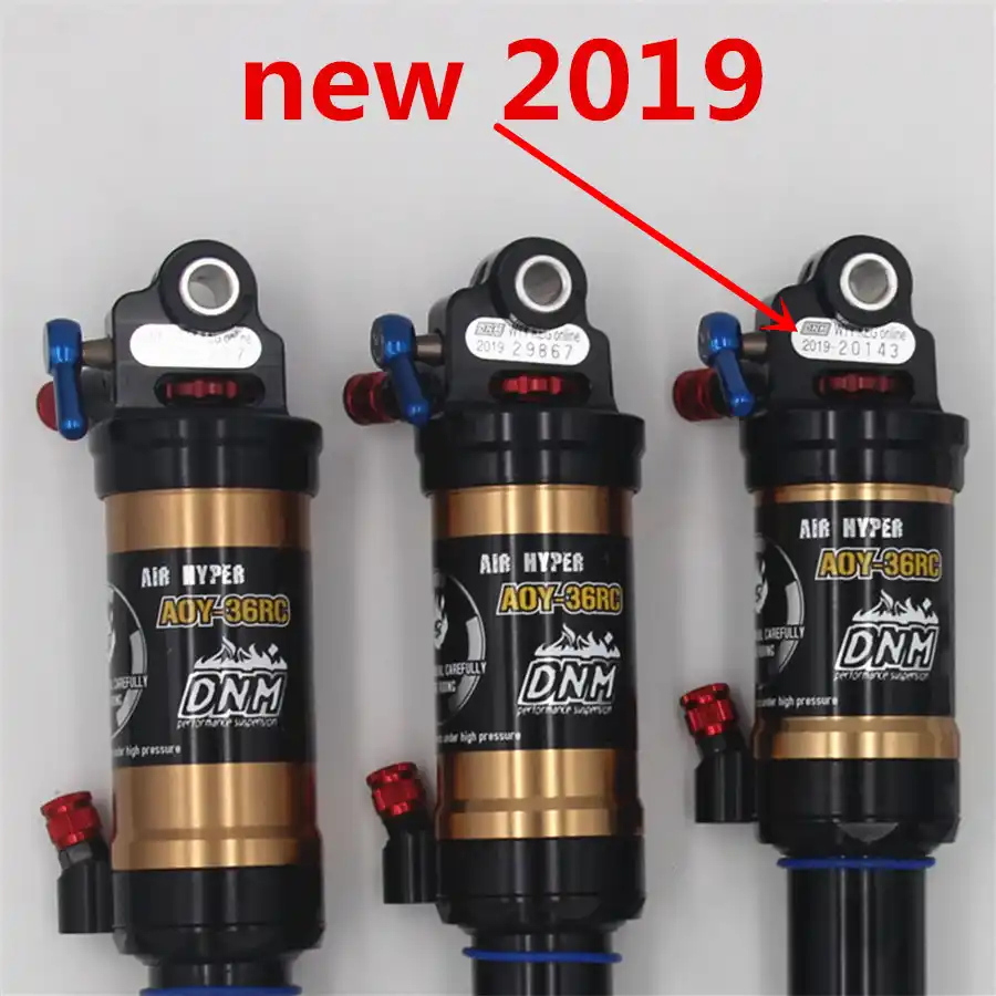 dnm mountain bike air rear shock with lockout 165mm