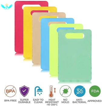 

Chopping Board Flexible Plastic BPA Free Antibacterial Coded Dishwasher Non-Slip for Fish Bread Vegetable Fruit (Set of 6) HTML