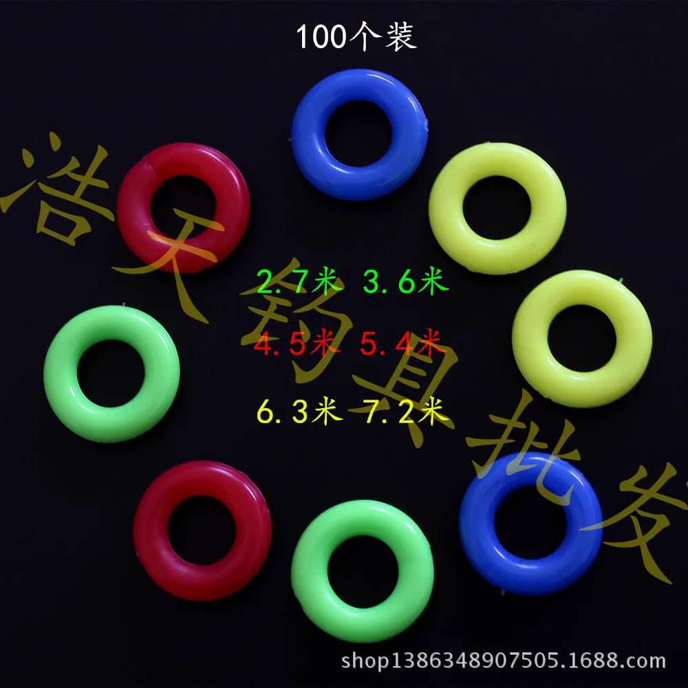 

Special Offer Color Fishing Rod Stop Anti-skid Ring for Fishing Rod Rubber O-ring Anti-skid Ring for Fishing Rod 2.7-7. 2 M Fish