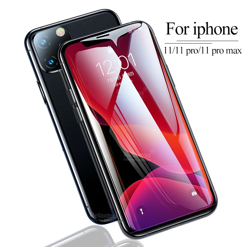 

protective Glass For iphone 11 pro safety screen protector on the For iphone 11 pro max iphone11 6.1/5.8/6.5 inch tempered Glass