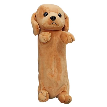 

School pencil case Dog pencilcase Shop School bag Girl pencil case plumier Cartoon material school pencil box(Golden Retriever)