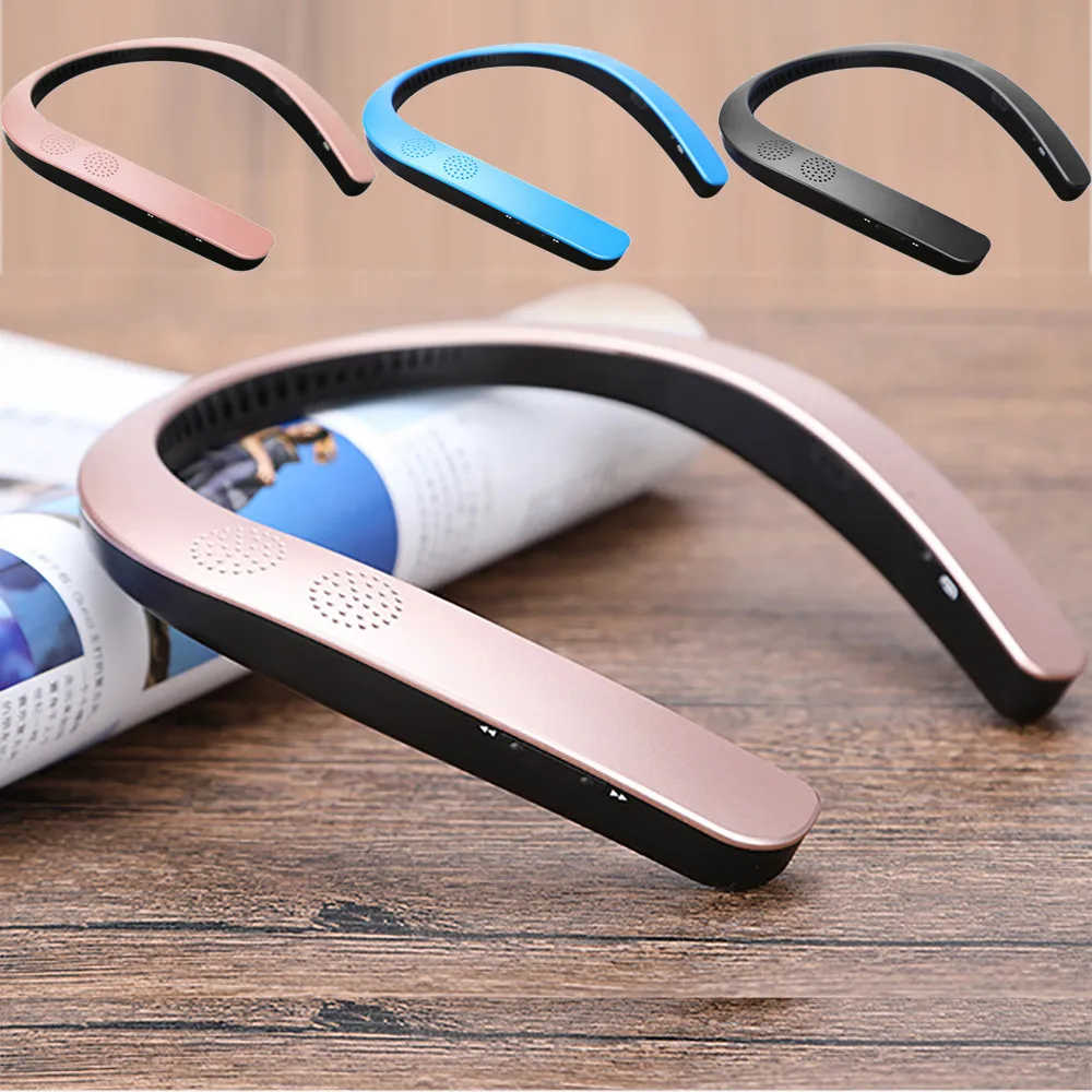 Новинка Bluetooth 5,0 нашейные беспроводные шейные колонки FM AUX SD USB стерео для iPhone# T2