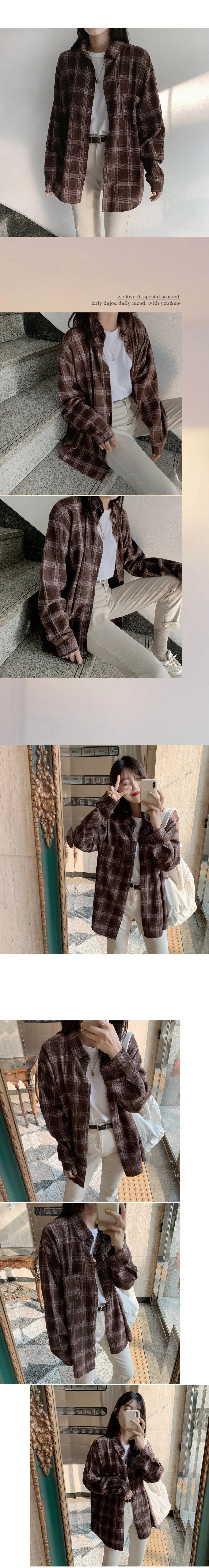 new Vintage cotton plaid Shirt female Oversize Tops Women Long sleeve Girls Blouse Plus Size Autumn Women Blouses femme Blusas