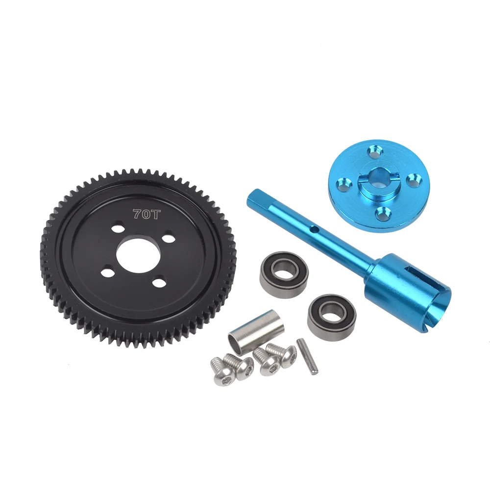 Kit Engrenages Métal 68T Pour Voiture RC TT-02 – Ensemble Acier Haute Vitesse, Pièces Rechange Durable, Transmission RC