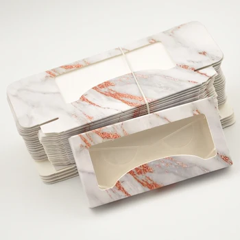 

wholesale 50pcs paper false eyelash packaging box lash boxes packaging custom logo faux cils mink eyelashes Rectangle Grey case