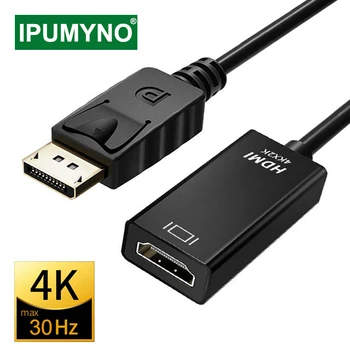 DP a HDMI 4K 1080P macho a hembra DisplayPort a HDMI Cable PC TV Mini proyector Monitor de televisión Projetor 1,4 para Hp Laptop
